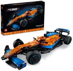 image of LEGO Technic McLaren Formula 1 2022 Race Car Model Set 42141