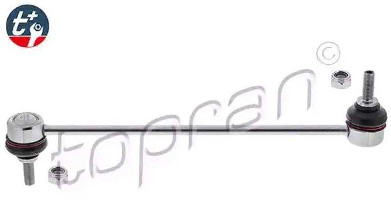 Image of TOPRAN 208 565 Anti-roll bar link t+, Front Axle Left, with nut Link Stabiliser (3229)