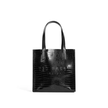 Image of Ted Baker Reptcon Croc Detail Small Icon - BLACK
