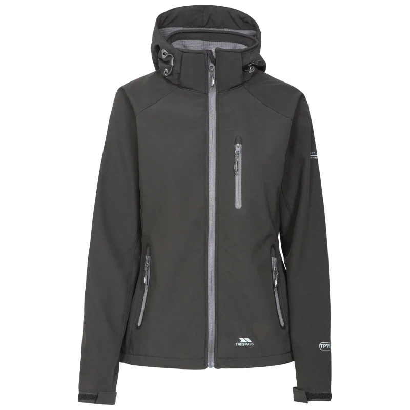 Image of Trespass Bela II Jacket - Black Size L, Women Black TD6AY Female L