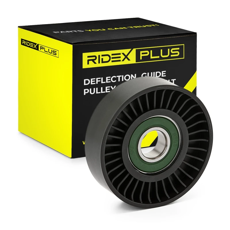 Image of RIDEX PLUS Deflection / guide pulley, V-ribbed belt RIDEX PLUS 312D0062P