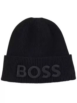Image of BOSS Beanie Hat Black