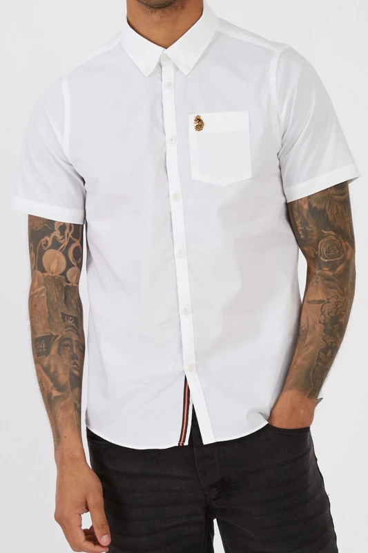 Image of Luke 1977 Iron Bridge Short Sleeve Shirt - White White S