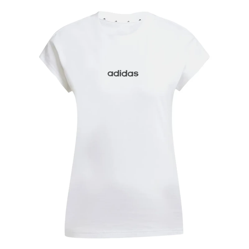 Image of Adidas Womens T-Shirt adidas Essentials Linear Blanc Female L JC8239