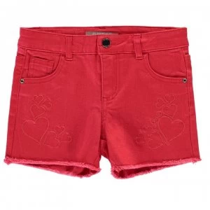 image of Guess Raw Denim Shorts - GRA - Pink