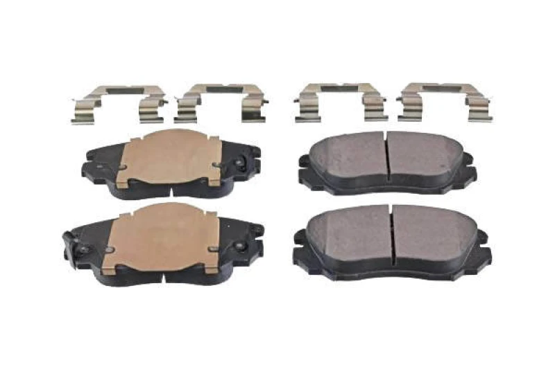 Image of Blue PRINT ADG042157 Brake pad set Front Axle, with acoustic wear warning, with fastening material Brake Pad Set,disc brake (402)