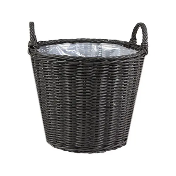 Image of Ivyline Polyrattan Willow Lined Planter / Large