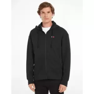 image of Relaxed Zip-Up Hoodie in Cotton