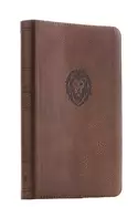 Image of nkjv thinline bible youth edition leathersoft brown red letter edition comf