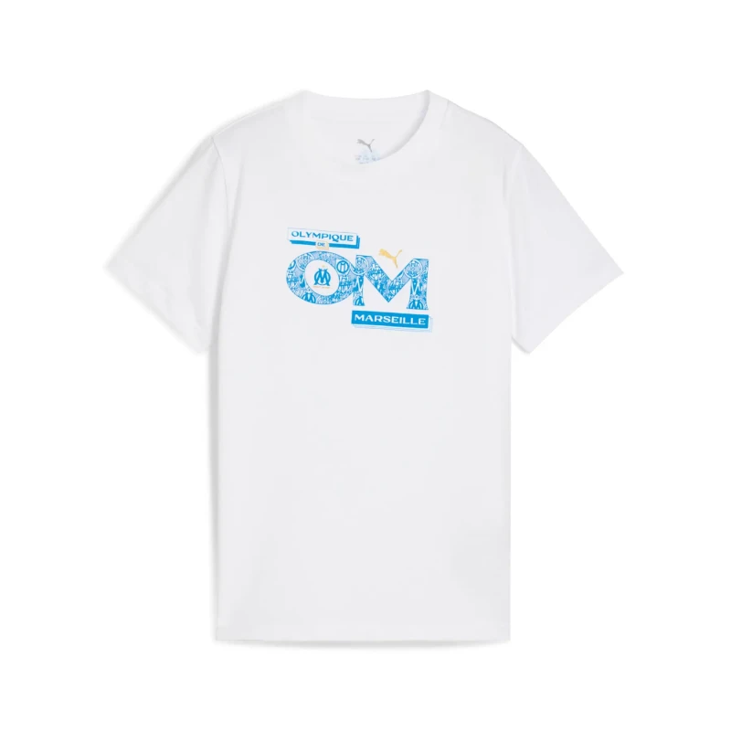 Image of Puma OM kids T-Shirt FtblCulture Blanc Unisex 10 ans