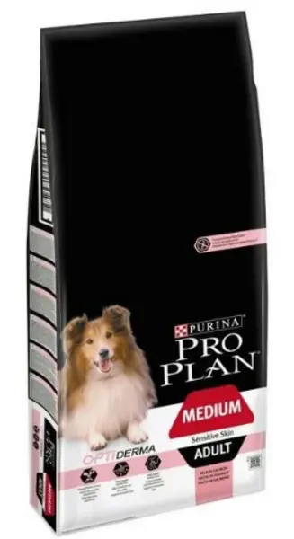 image of Pro Plan Medium Adult Sensitive Skin Salmon Dog Food 14kg