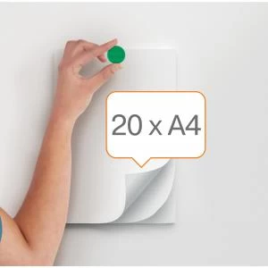 Image of NOBO Whiteboard Magnets 2.5kg Green 38mm, 10 pack