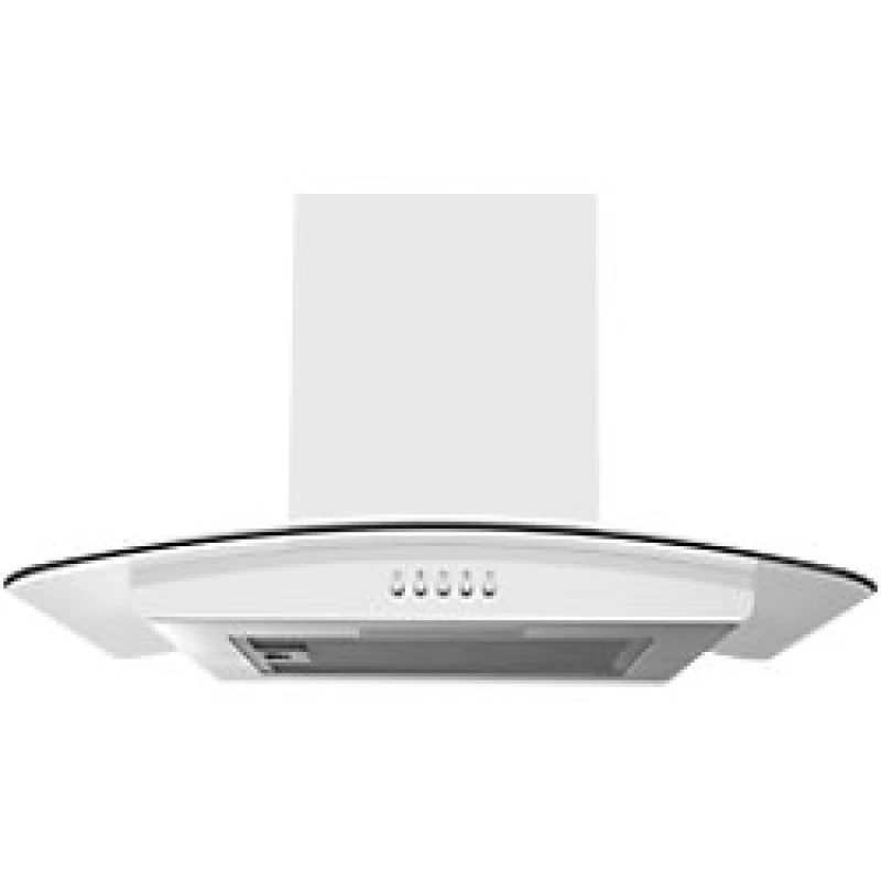 Image of Statesman 60cm Chimney Cooker Hood S Steel Curved Glass, Silver CGH160GS