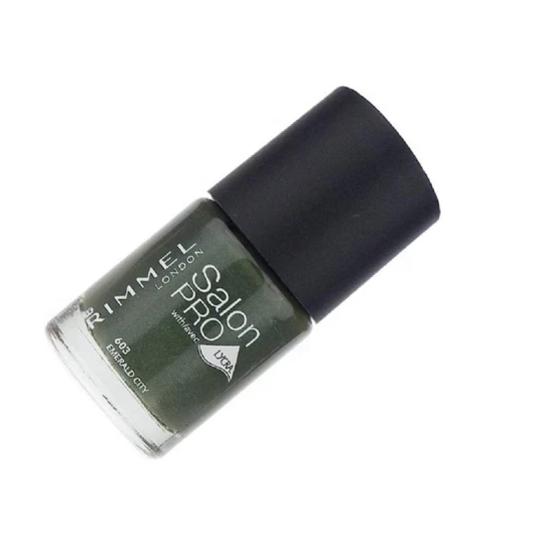 Image of Rimmel Salon Pro Lycra Nail Polish 603 Emerald City