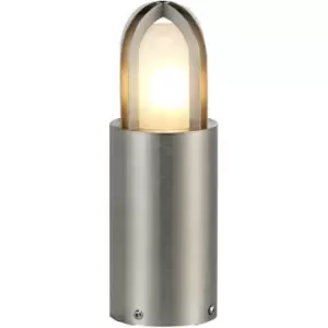 image of Elstead Paignton Outdoor Pedestal Light Stainless Steel (Silver), IP55