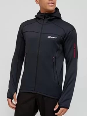 image of Berghaus Berghaus Pravitale Mtn 2.0 Hooded Jacket, Grey/Black, Size L, Men