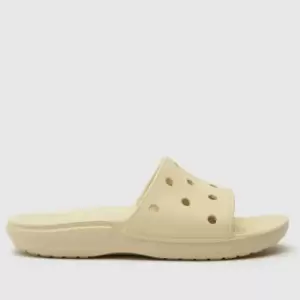 Crocs Classic Slide Sandals In Stone