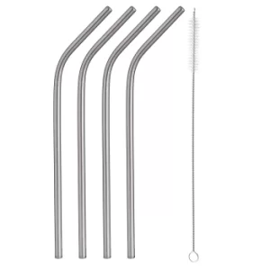 image of Typhoon Set 4 Steel Bent Straws