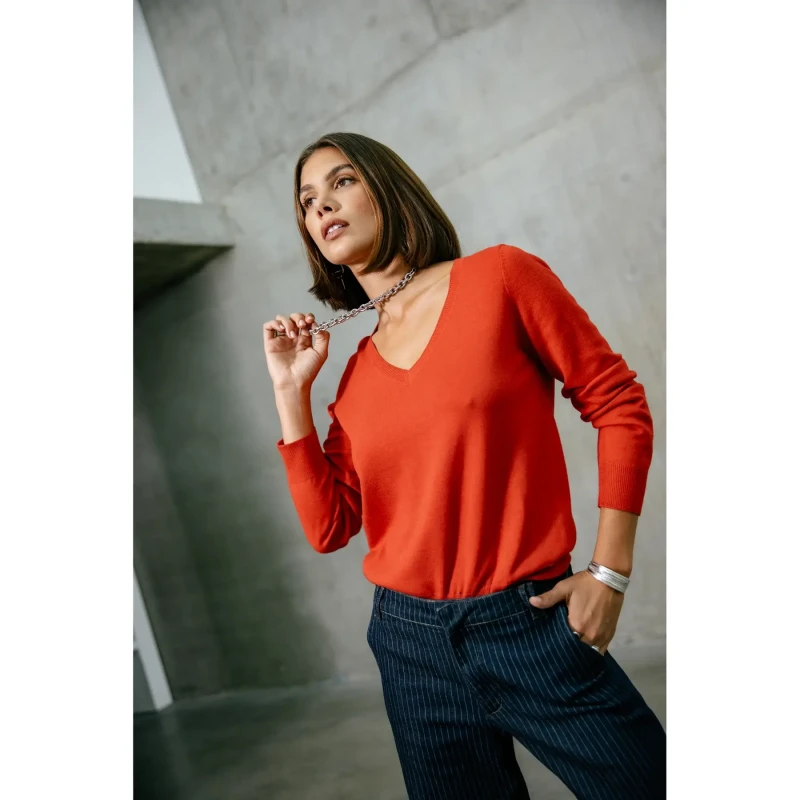 Image of Freeman T Porter Woman sweater Freeman T Porter Lorel Rouge Female XS