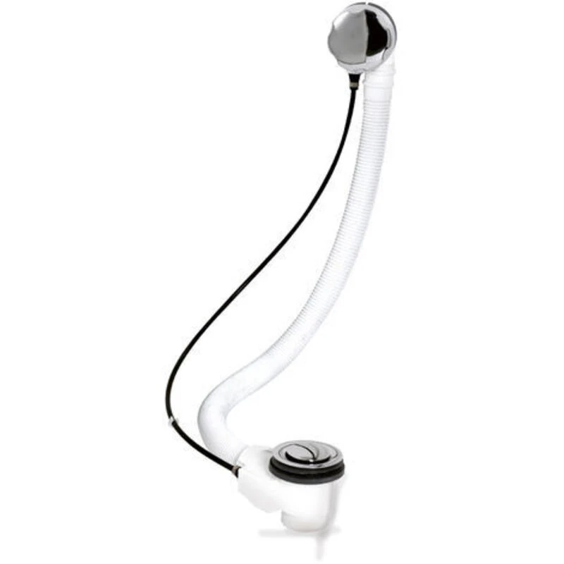 Image of NUIE Nuie - Modern Extended Bath Pop Up Waste with Overflow - Chrome ea333