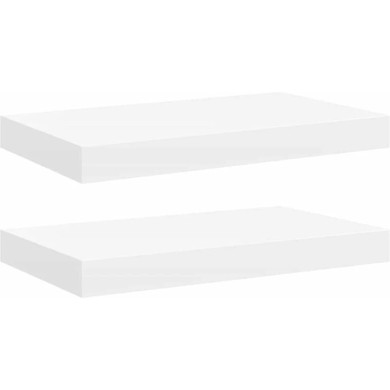 Image of VIDAXL Floating Wall Shelves 2 pcs White 40x23x3.8cm MDF vidaXL 8720286074374