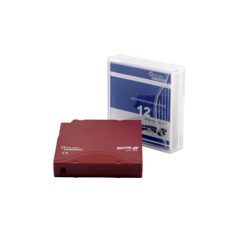 Image of Overland-Tandberg LTO-8 Data Cartridge. 12TB. 30TB. includes barcode l