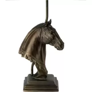 image of Elstead - LightBox Eclipse Bronze Patina Horse Bust Statuette Table Lamp, Base Only