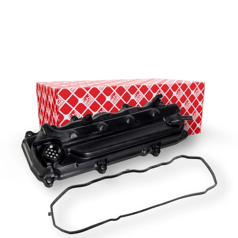 Image of FEBI BILSTEIN 183399 Rocker Cover febi Plus with gasket/seal Plastic Rocker Cover (977)
