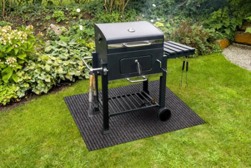 Image of RUGSX Rugsx - Protective grill mat gin 1206 for the terrace, outdoor - light brown brown 80x120cm @234174