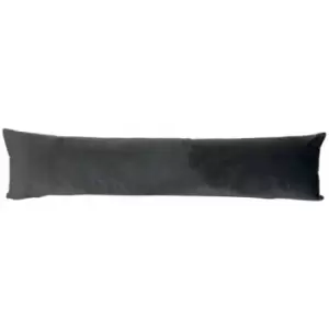 image of Evans Lichfield - Opulence Velvet Draught Excluder Case, Granite