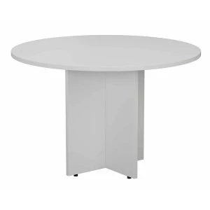 Image of TC Office Round Meeting Table 1100mm, White