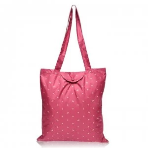 Image of Radley Foldaway Tote Bag - RASPBERRY