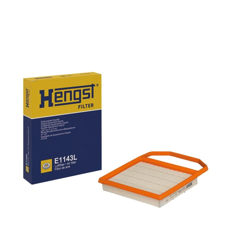 Image of HENGST FILTER E1143L Air filter Filter Insert Air Filter (8)