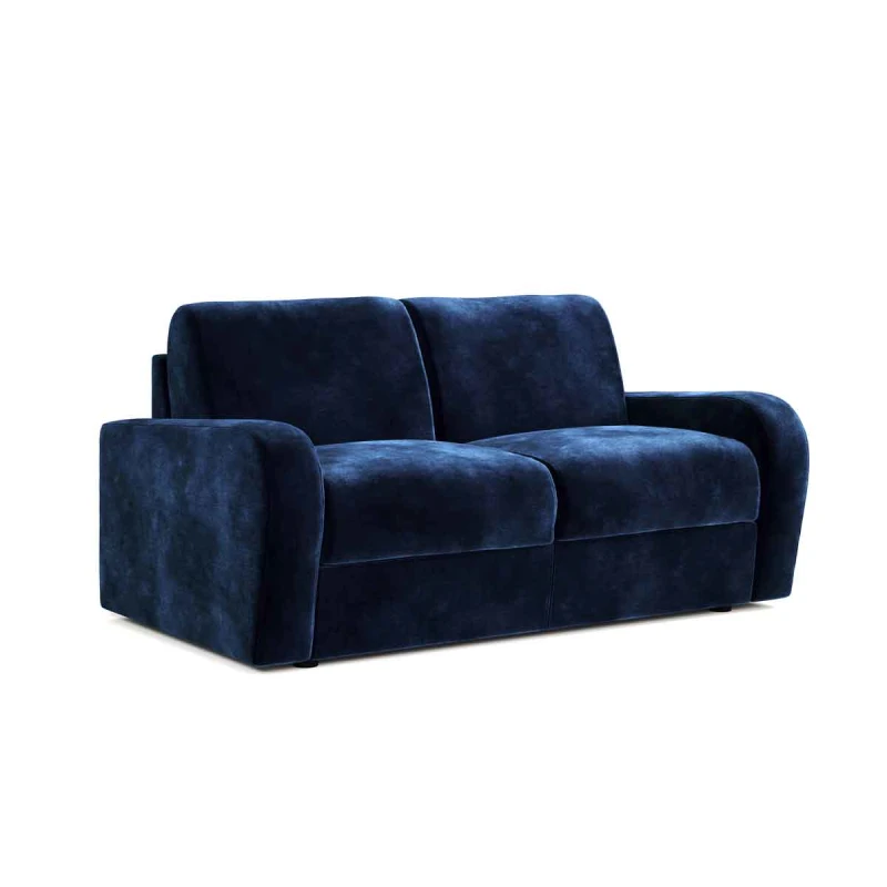 Image of Jay-Be Deco Sofa Bed With E-sprung™ Mattress - Two Seater - Luxe Velvet Royal, Blue A5152179