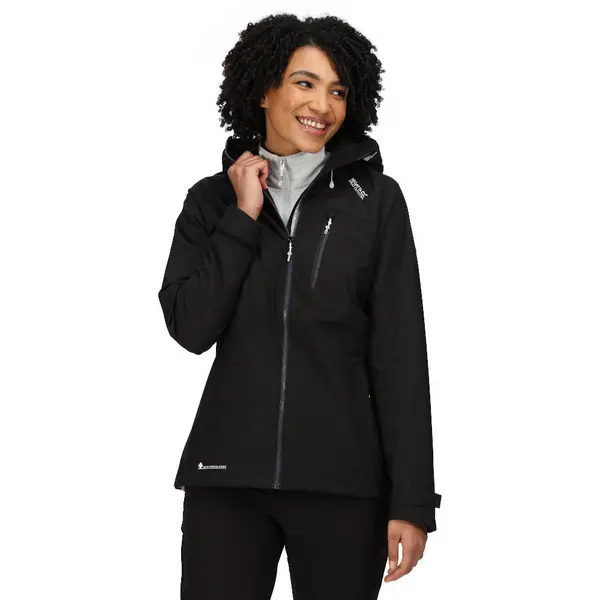 Image of Regatta Womens Britedale Waterproof Shell Jacket Coat 14 - Bust 38' (97cm) Black RWW388-800-14