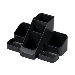 image of Original Avery Standard Range Desk Tidy Black with 7 Compartments