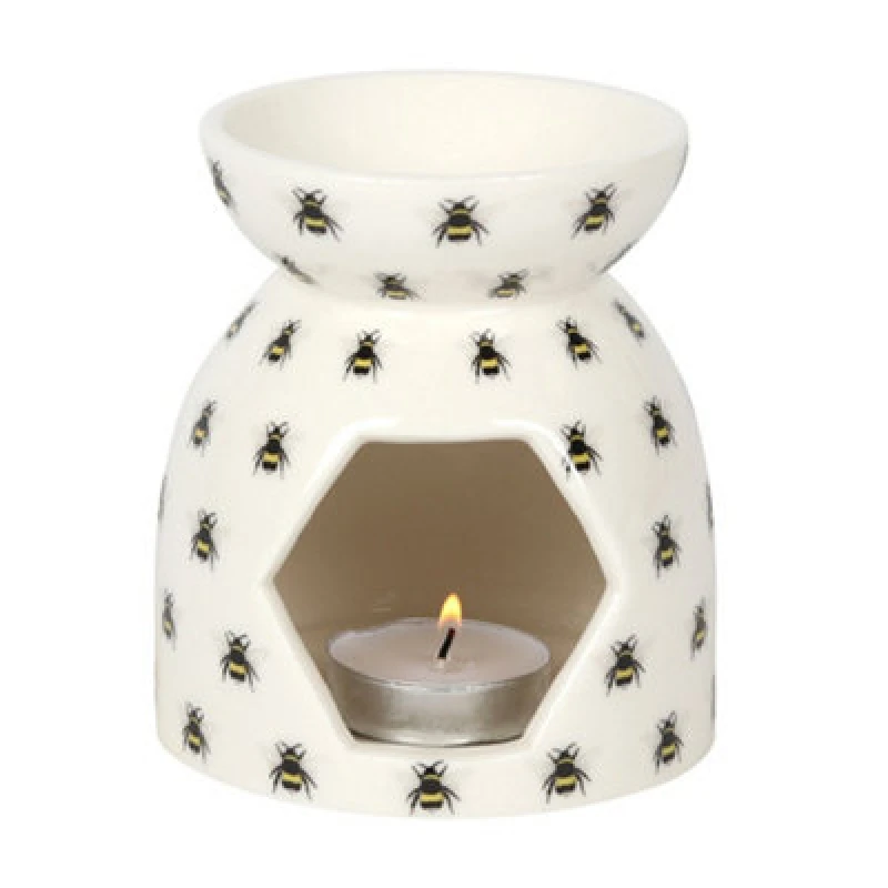 Image of Something Different Something Different Bee Oil Burner in White White One Size Unisex 5059958289840
