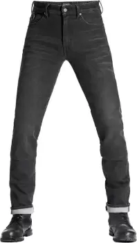 Image of Pando Moto Robby Arm 01 Motorcycle Jeans, black-grey, Size 31, black-grey, Size 31