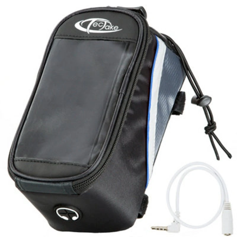 Image of Tectake Phone Holder For Bike 20.5 X 10 X 10.5cm - Black/grey/blue