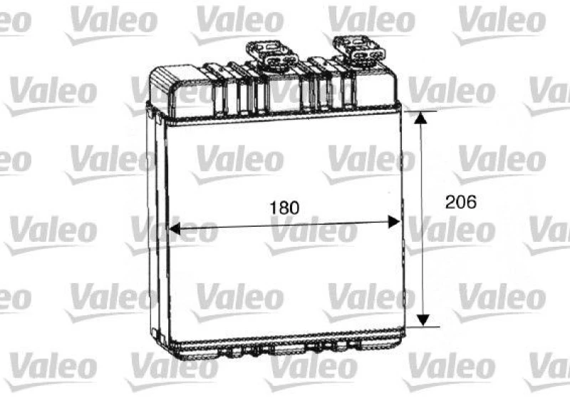 Image of Heater matrix VALEO 812222