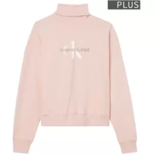 Calvin Klein Jeans Plus Size Monogram Roll Neck - Pink