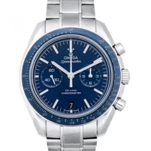 image of Speedmaster Moonwatch Co-Axial Chronograph 44.25mm Automatic Blue Dial Titanium Mens Watch