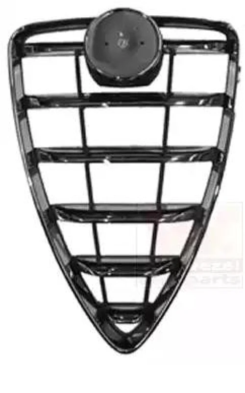 Image of VAN WEZEL 0177510 Radiator Grill Bumper, chrome/black Radiator Grille (472)