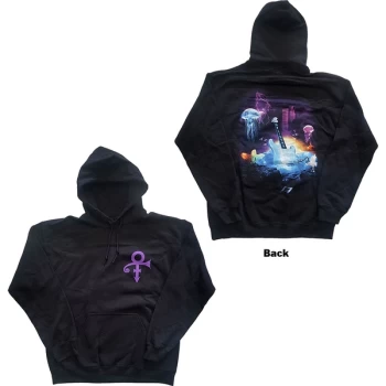 image of Prince - Lotus Flower Unisex Large Hoodie - Black