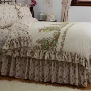 Image of Belledorm Bella Mae Duvet Cover (Double) (Ivory)