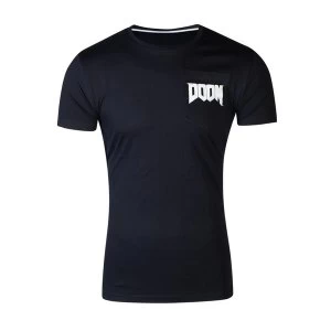 Image of Doom - Helmet Icon Mens Large T-Shirt - Black