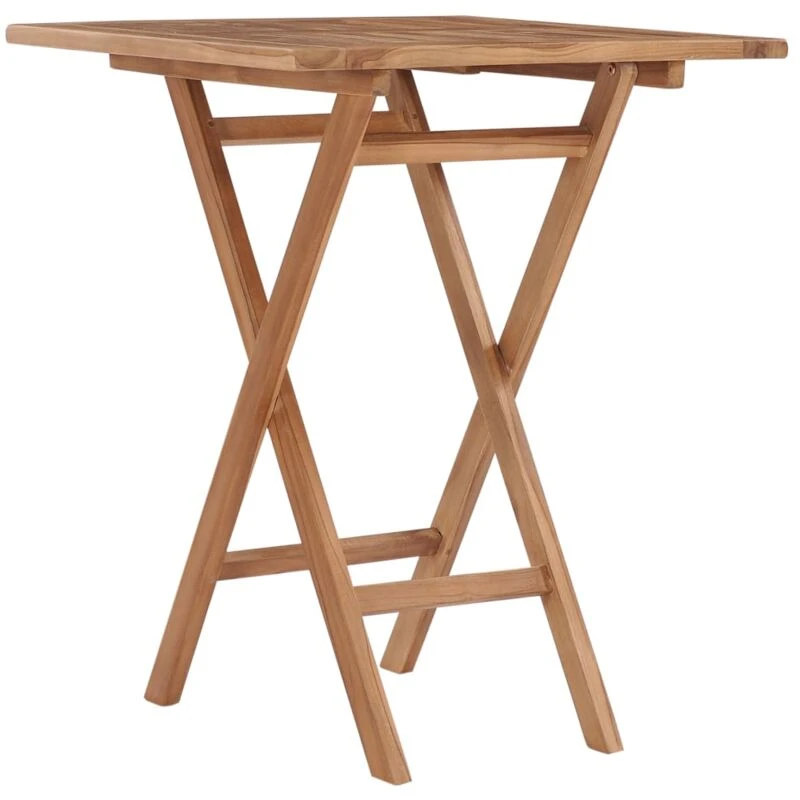 Image of VIDAXL Folding Garden Table 60x60x75cm Solid Teak Wood vidaXL 48994