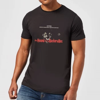 Image of Hammer Horror Hound Of The Baskervilles Mens T-Shirt - Black - 3XL - Black