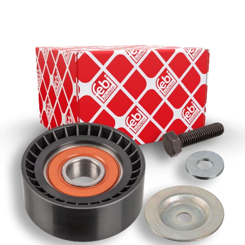Image of Deflection / guide pulley, V-ribbed belt FEBI BILSTEIN 107275