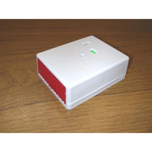 image of Knight Panic Button Personal Attack Alarm Latching/Non-Latching White Plastic - Single Button Non-Latch